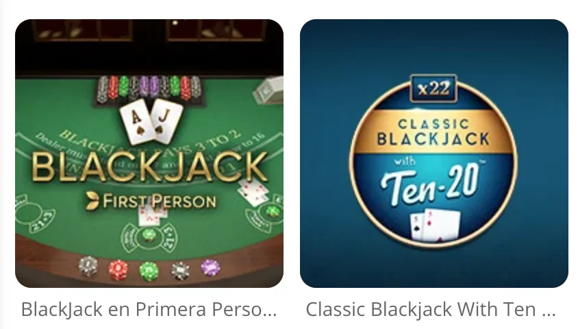 Juegos blackjack