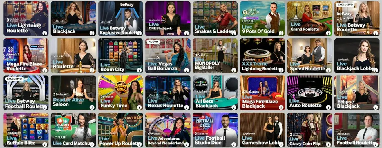 Cientos de juegos en Betway casino venezuela casinos online betway